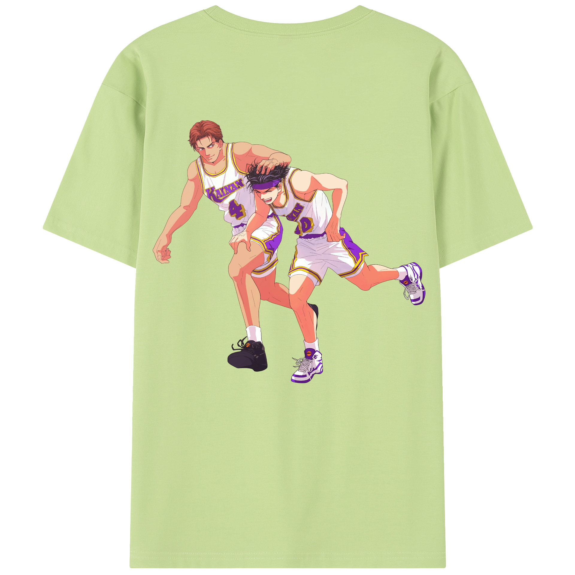 SLAM DUNK／スラムダンク 綿100％半袖Tシャツ（背面プリント）